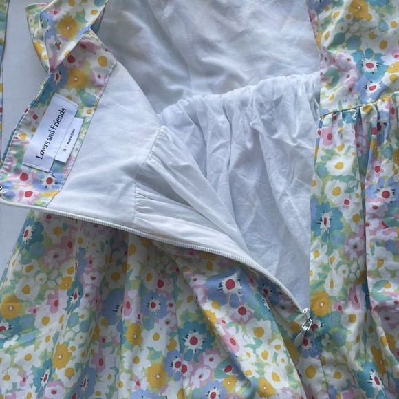 Lovers + Friends Womens Floral Print Balloon Mini Dress Multicolor Size XS - Picture 10 of 10